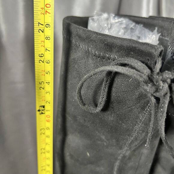 Steve Madden Gorgeous Size 8.5M Black Faux Suede High Heel Over The Knee Boots - Picture 12 of 16